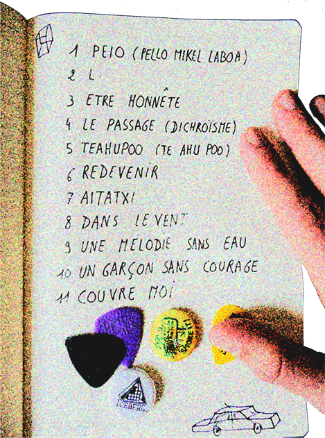Liste des titres manuscrite de Stave